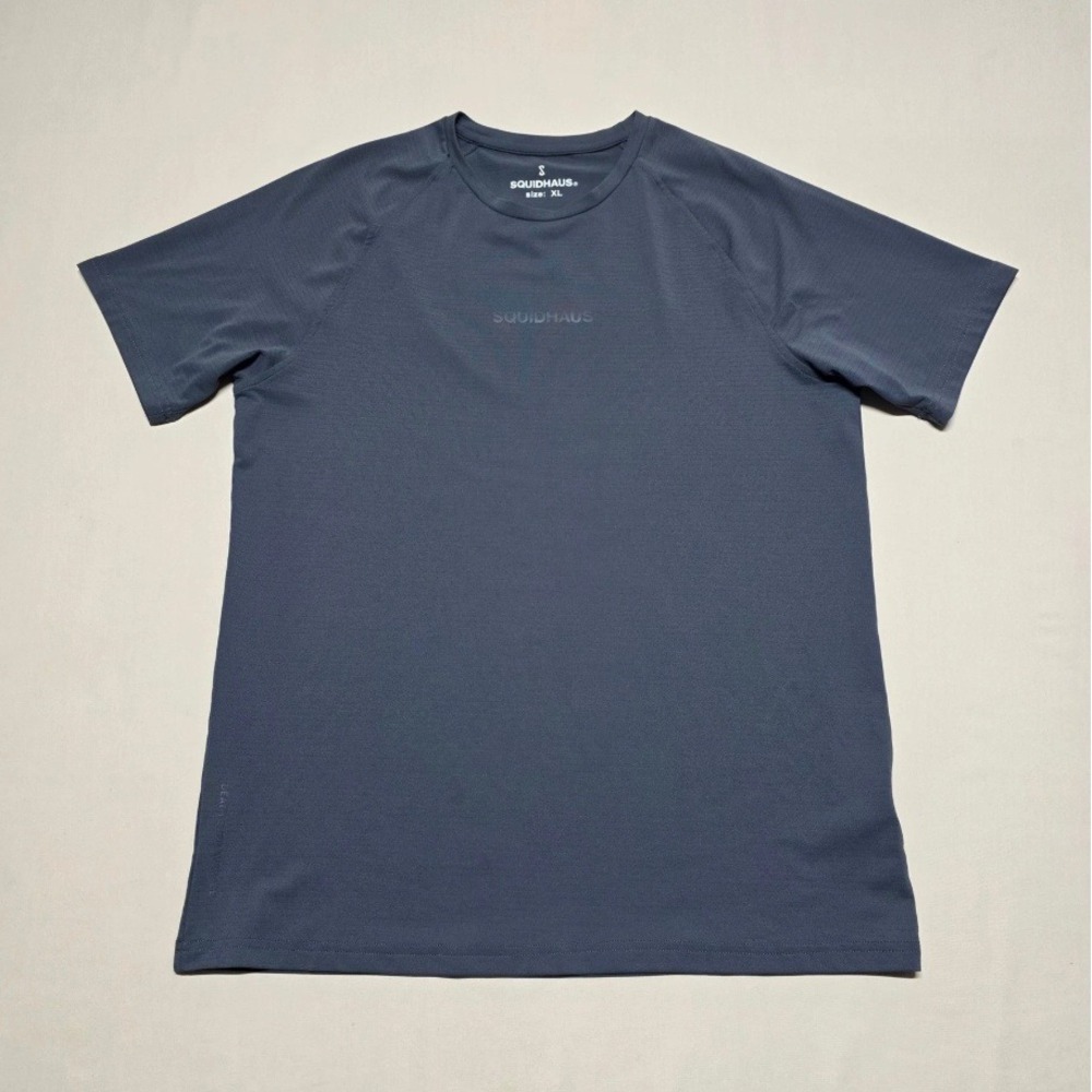 Squidhaus Men XL Short Sleeve Activewear T-Shirt Charcoal Gray Gym Training
